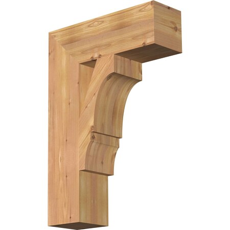 Ekena Millwork Balboa Block Smooth Bracket, Western Red Cedar, 5 1/2"W x 18"D x 26"H BKT06X18X26BOA05SWR